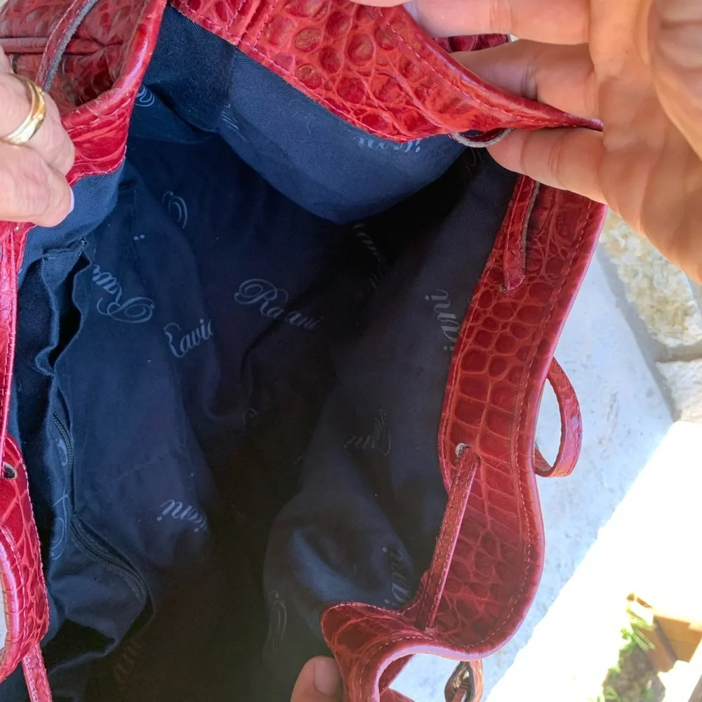 Ravianni Ladies Handbag & Matching Wallet & portfolio - all genuine leather - Picture 10 of 14